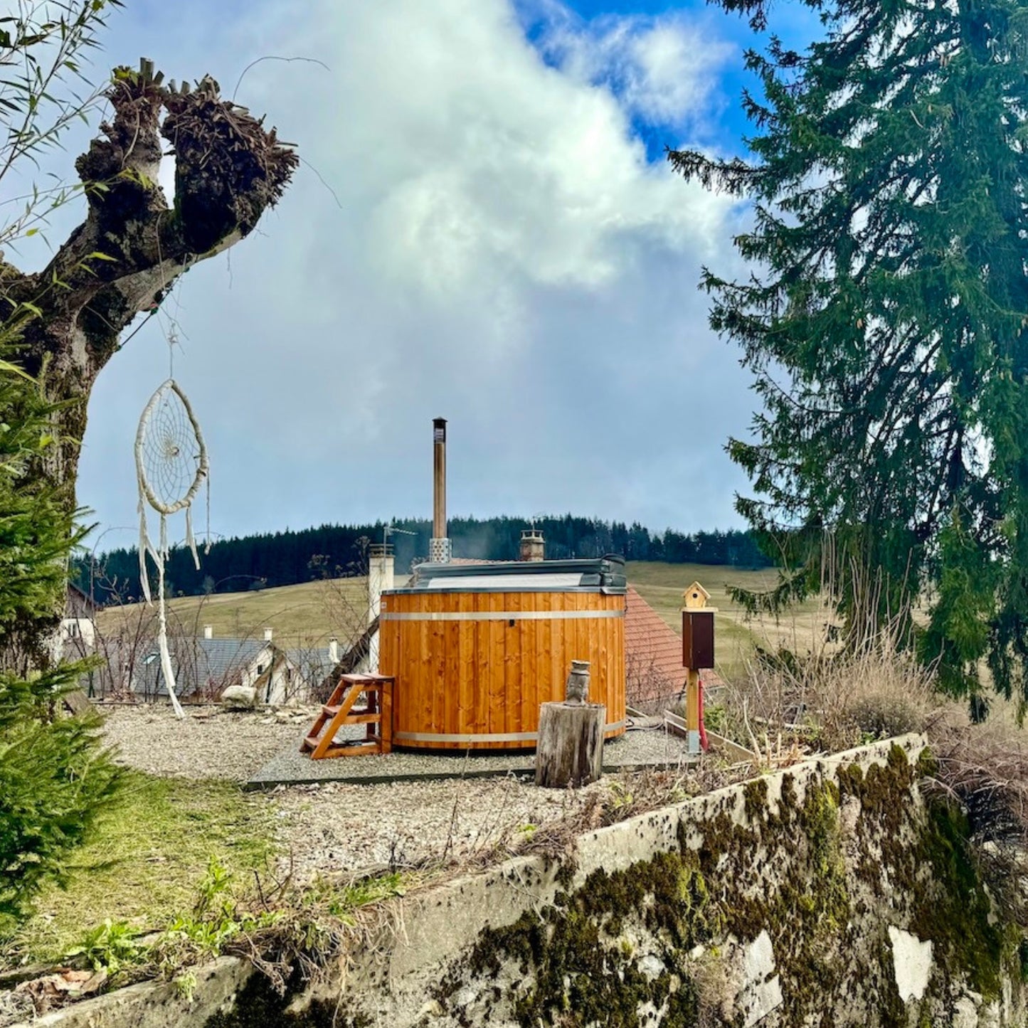 Bain nordique rond