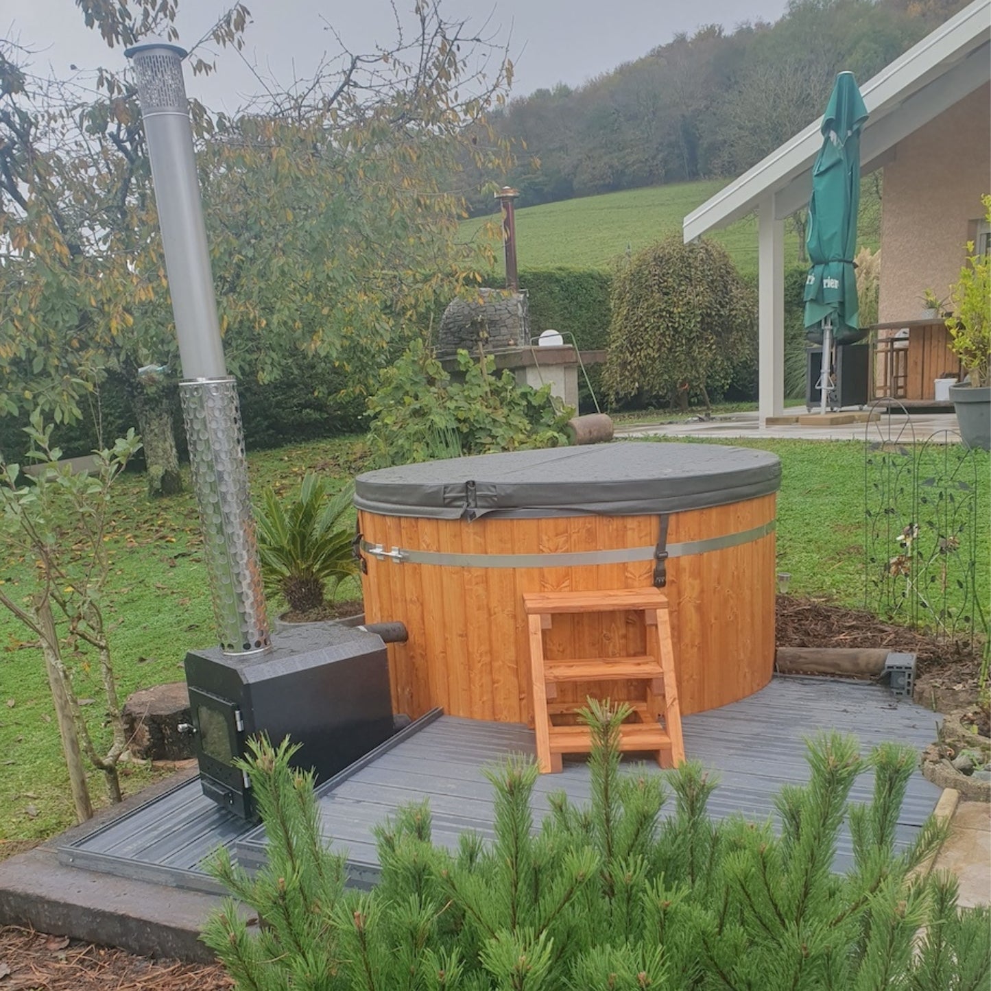 Bain nordique rond