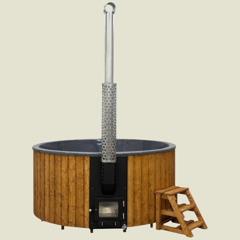 Bain Nordique Rond 225cm Poêle Intégré Premium